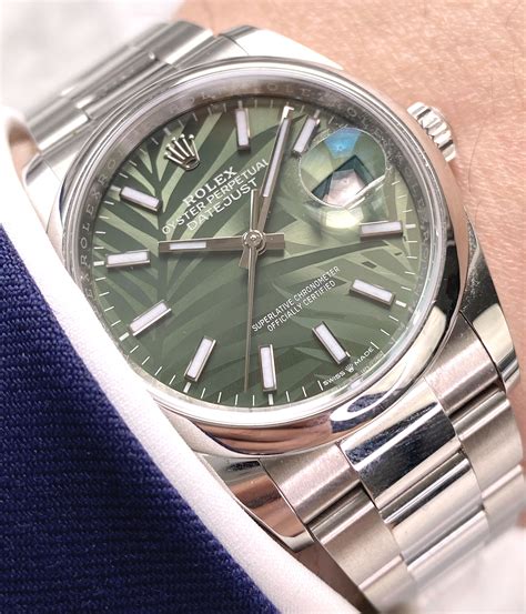 rolex perpetual datejust green|vintage Rolex Datejust 36mm.